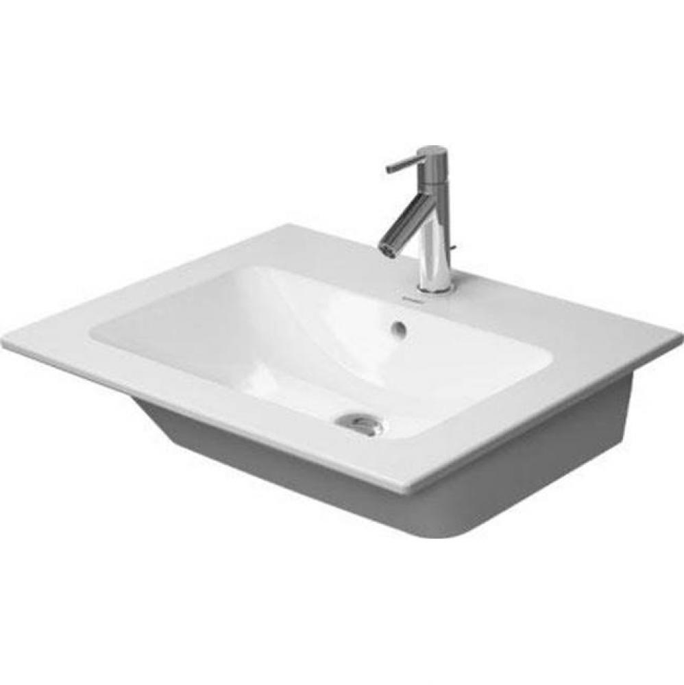 Duravit ME by Starck Wall-Mount Sink White with WonderGliss