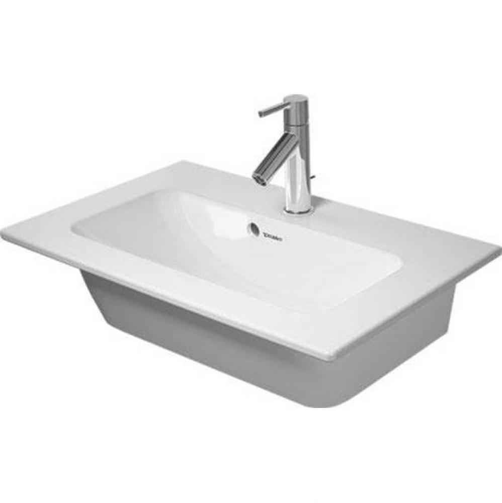 Duravit ME by Starck Wall-Mount Sink White with WonderGliss