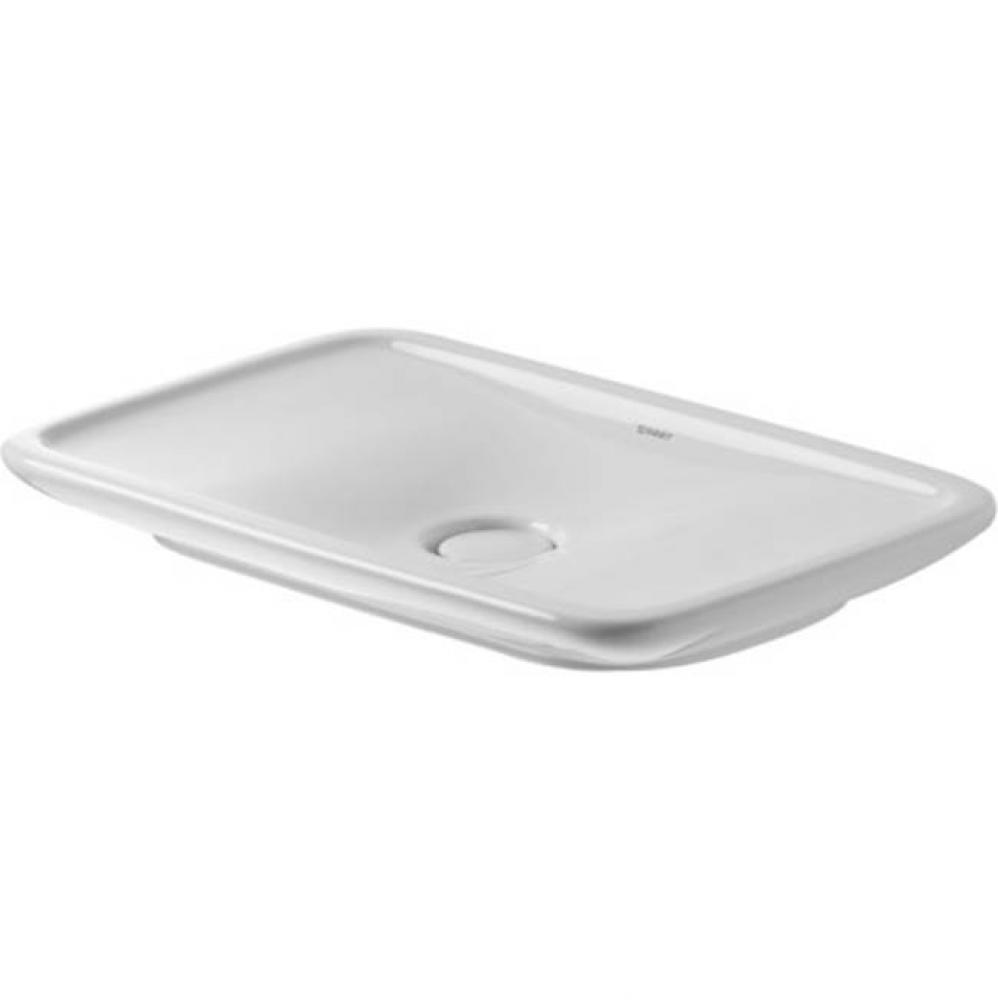 Above counter basin 70 cm PuraVida white, without of, without tp,