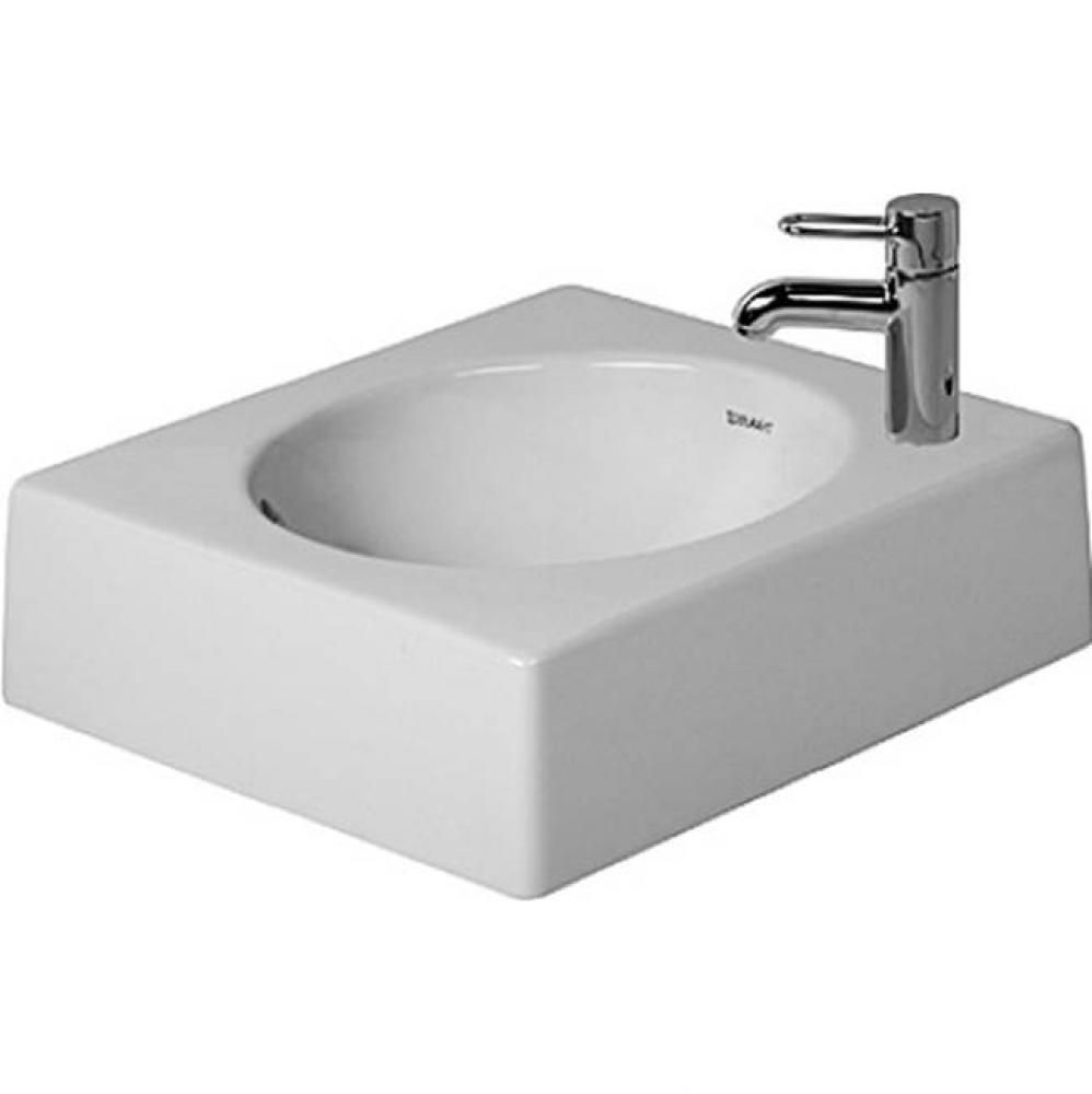 Above counter basin 42 cm Architec white, q-ic, with of, th r.