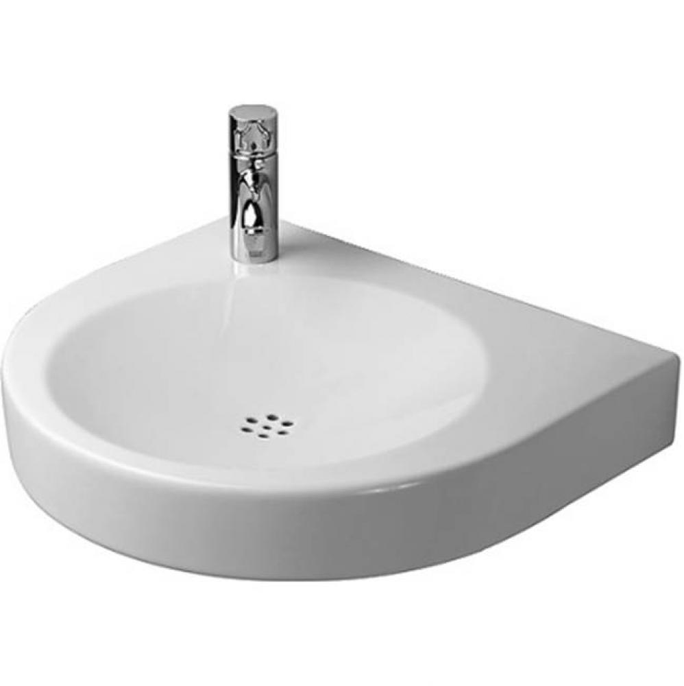 Washbasin 580mm Architec H70 white w/o OF, TH left, SDH