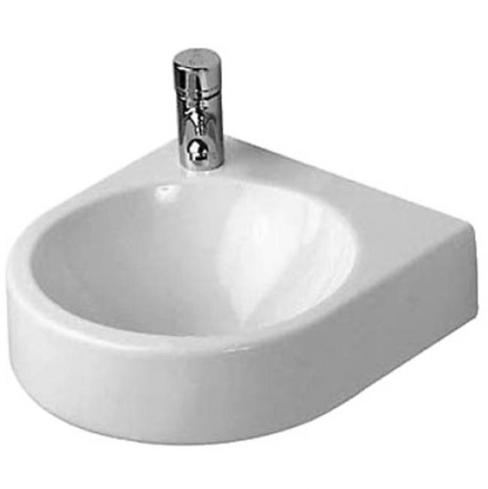 Handrinse basin 350mm Architec white, w/o OF, TH le., SDH