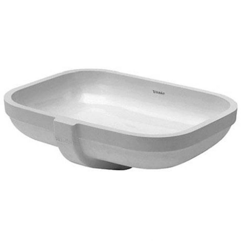 Duravit Happy D.2 Undermount Sink White with WonderGliss