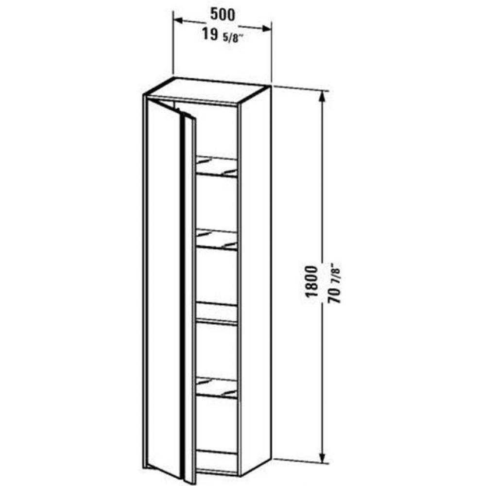 Duravit Ketho Tall Cabinet  Pine Terra