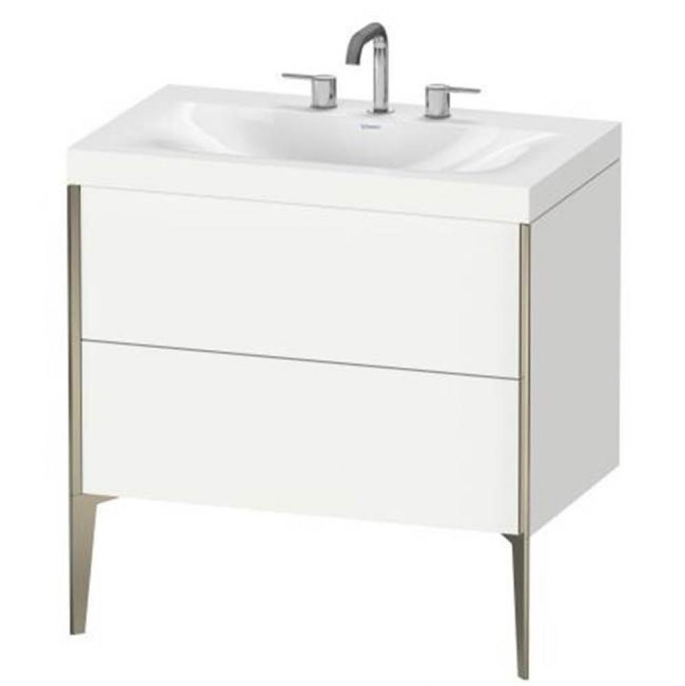 Duravit XViu C-Bonded Floorstanding Vanity  White Matte