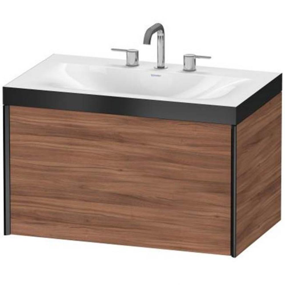 Duravit XViu C-Bonded Wall-Mounted Vanity  Natural Walnut