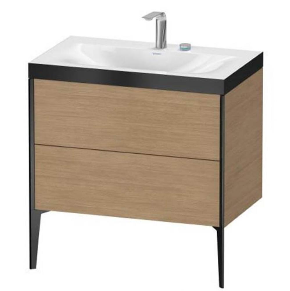 Duravit XViu Two Drawer C-Bonded Floorstanding Vanity Kit Pine Terra