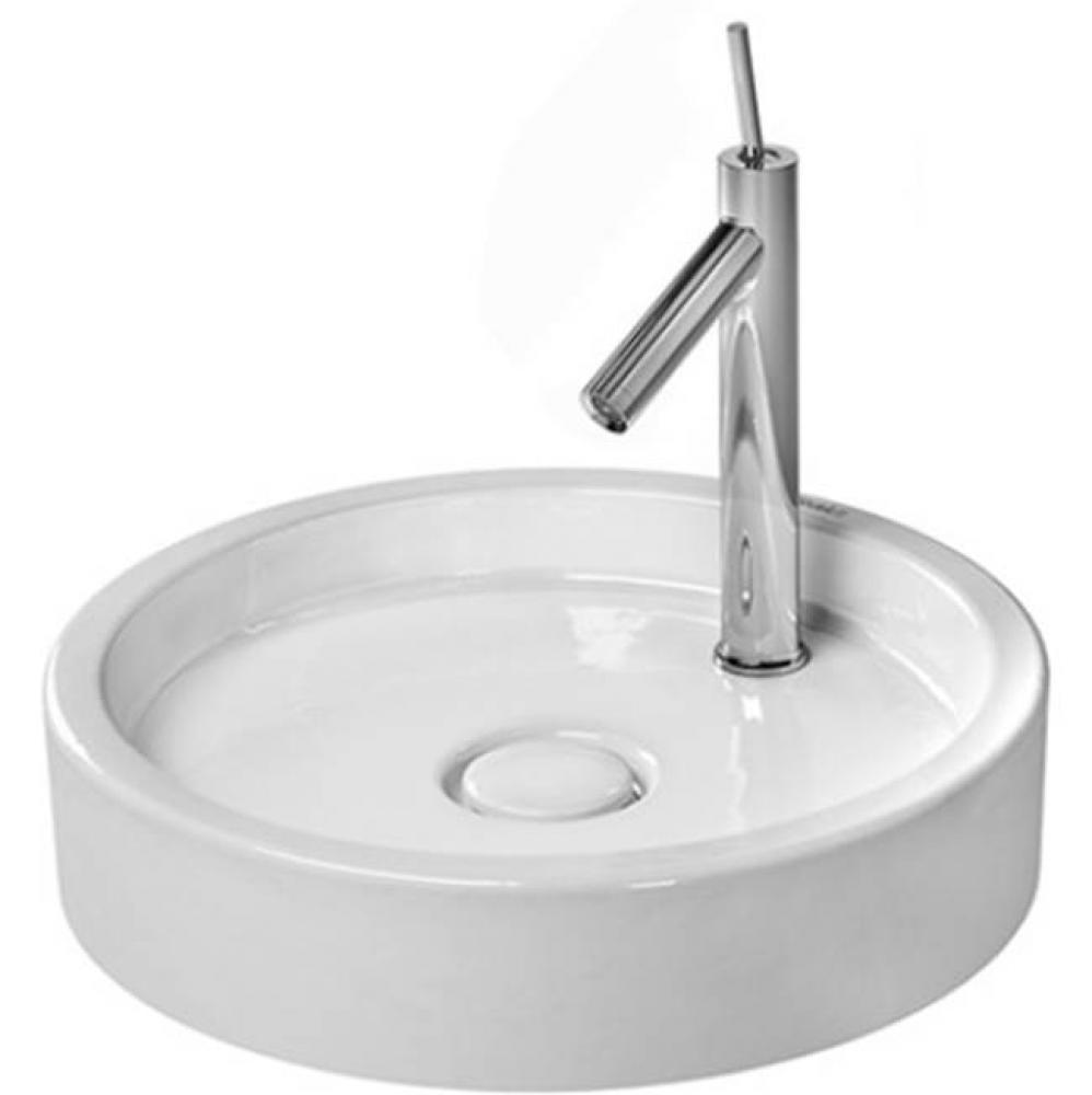 Furniture washbasin round Starck 1 47cm, white, w/o of, w/o th,