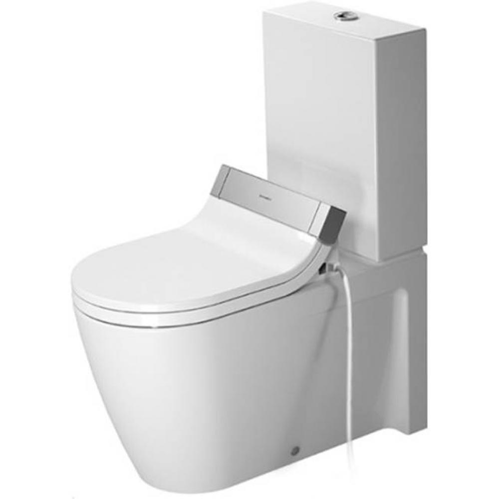 Toilet close-coupled 28 3/8'' Starck 2 - white, vario outl., washd.,