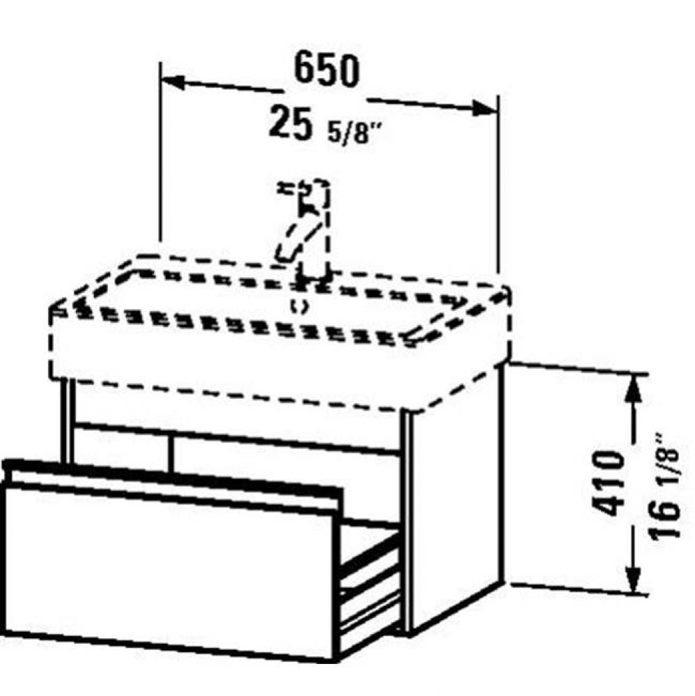 Duravit Ketho Vanity Unit Wall-Mounted  European Oak