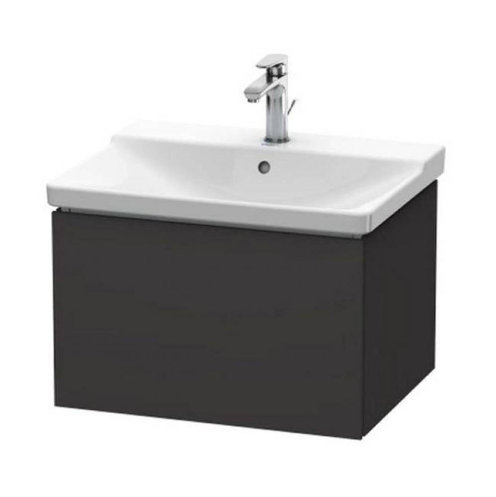 Duravit L-Cube Vanity Unit Wall-Mounted  Graphite Super Matte