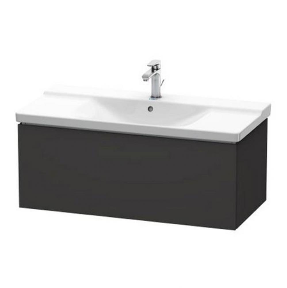 Duravit L-Cube Vanity Unit Wall-Mounted  Graphite Super Matte