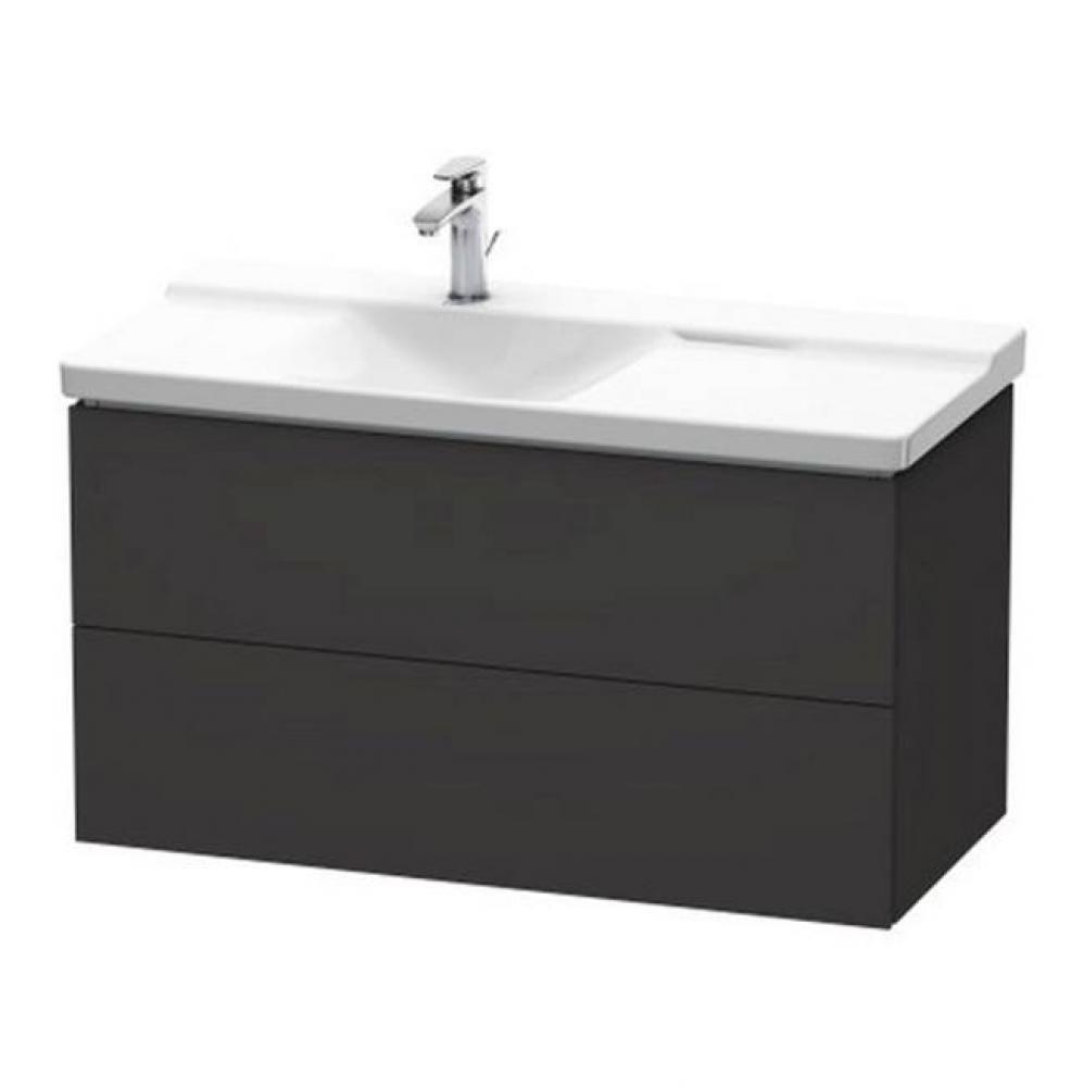 Duravit L-Cube Vanity Unit Wall-Mounted  Graphite Super Matte