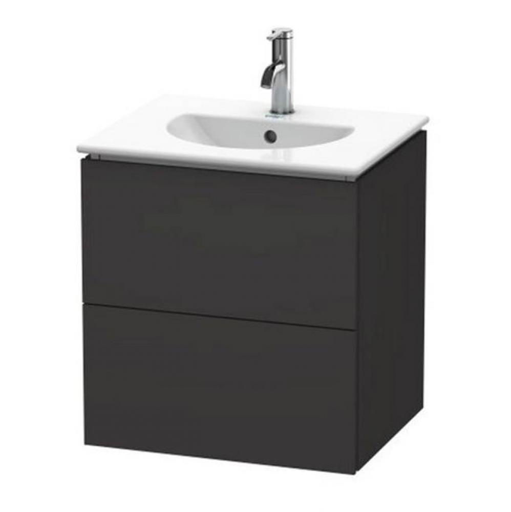 Duravit L-Cube Vanity Unit Wall-Mounted  Graphite Super Matte