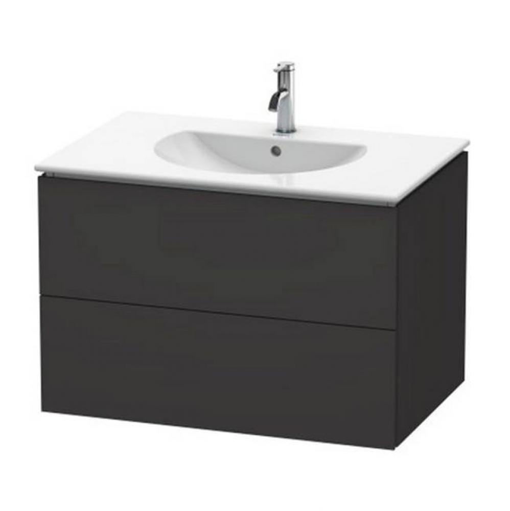 Duravit L-Cube Vanity Unit Wall-Mounted  Graphite Super Matte