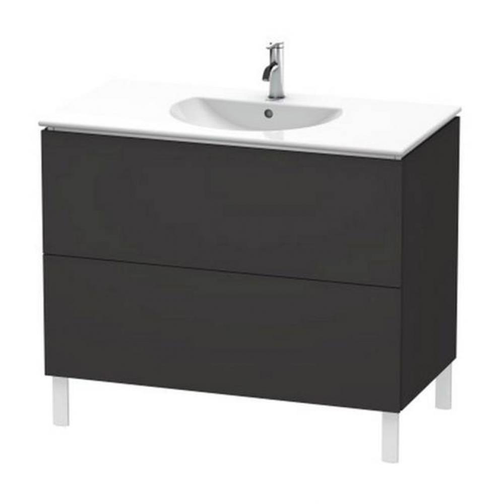 Duravit L-Cube Floor Standing Vanity Unit  Graphite Super Matte