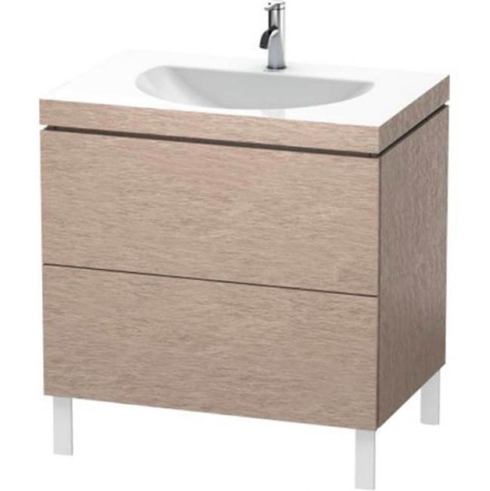 Duravit L-Cube C-Bonded Floorstanding Vanity  Oak Cashmere