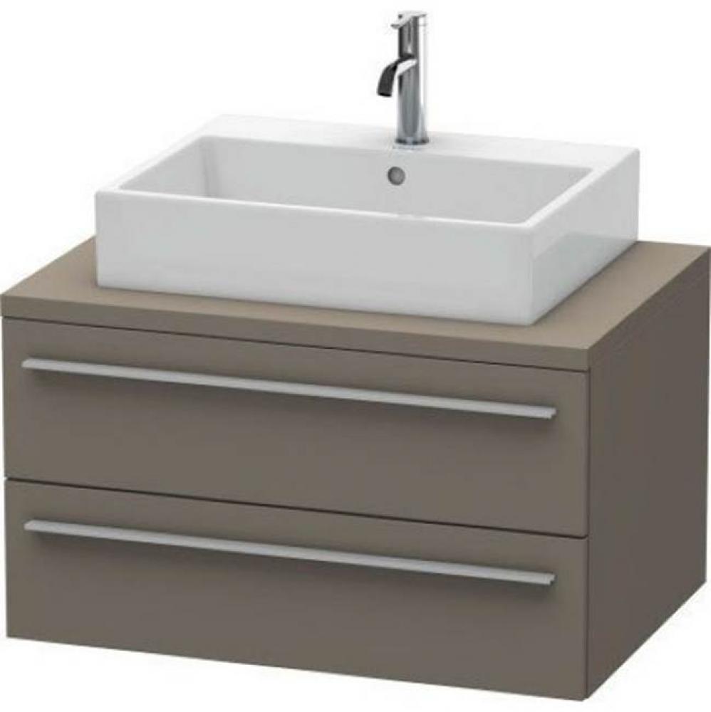 Duravit X-Large Vanity Unit for Console  Flannel Gray Satin Matte