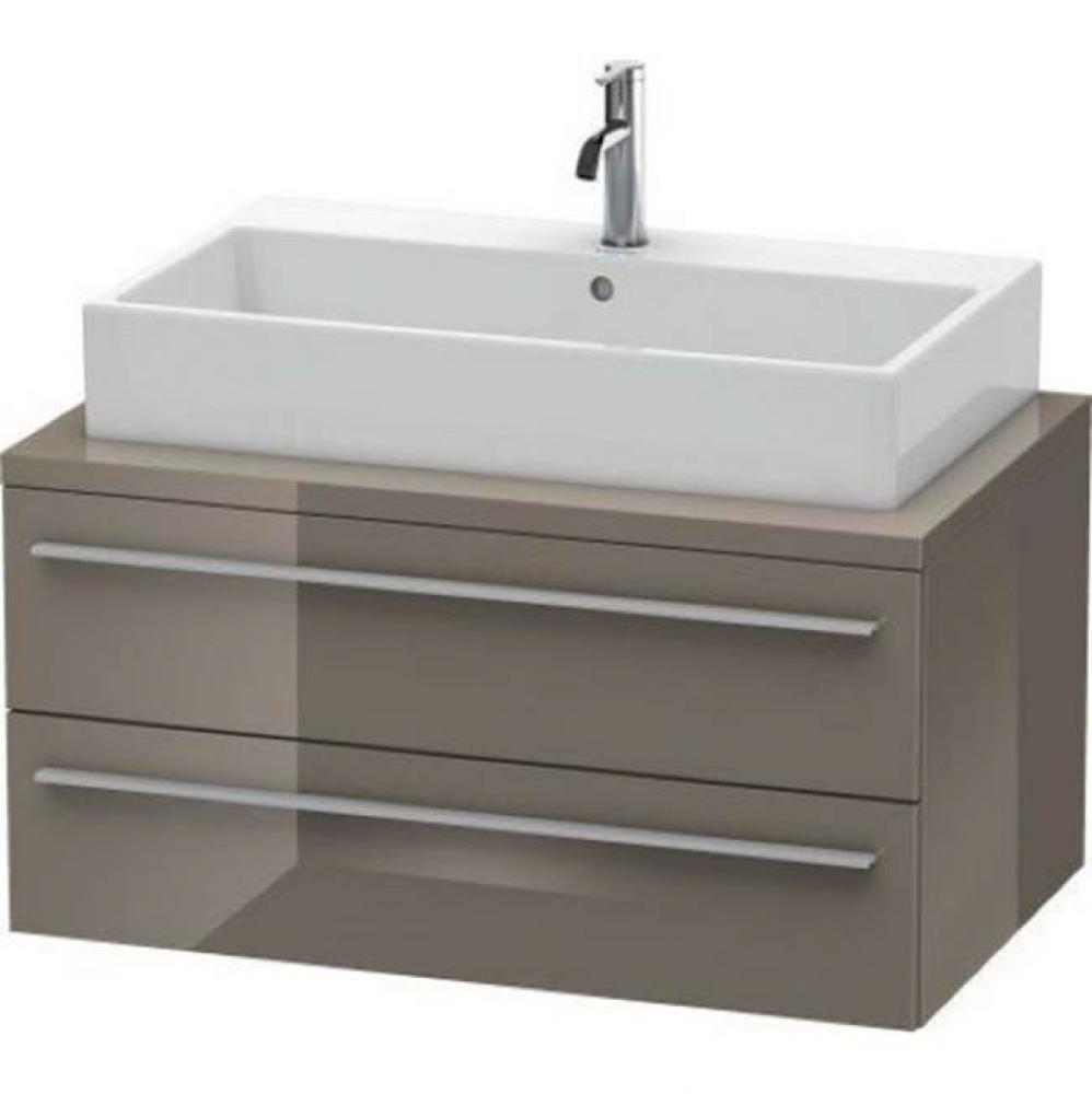 Duravit X-Large Vanity Unit for Console  Flannel Gray High Gloss