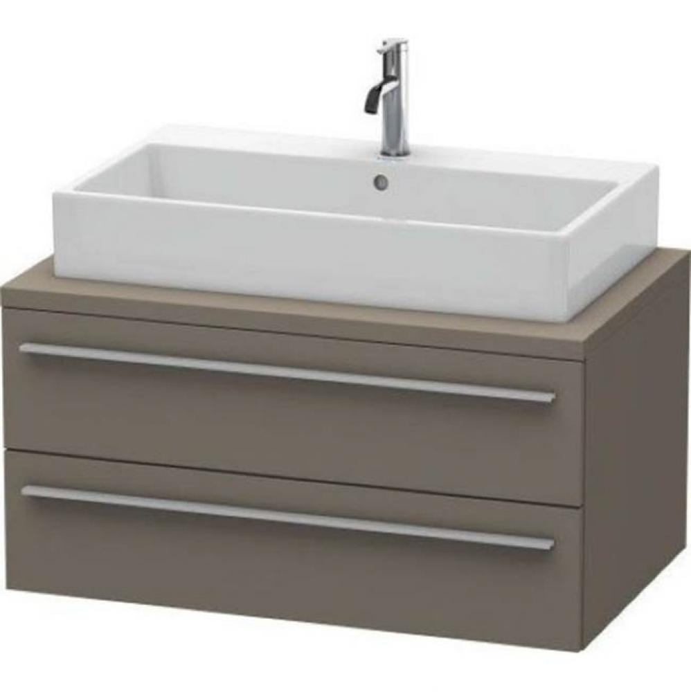 Duravit X-Large Vanity Unit for Console  Flannel Gray Satin Matte