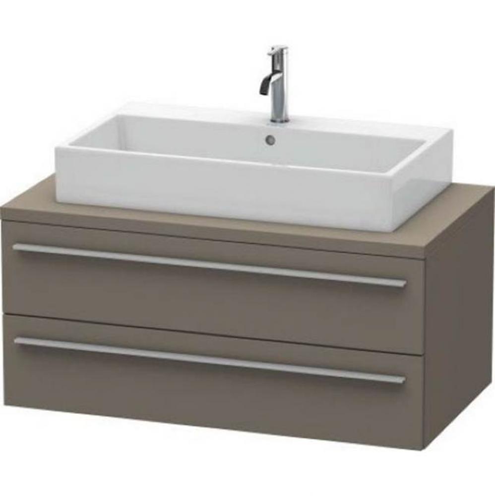 Duravit X-Large Vanity Unit for Console  Flannel Gray Satin Matte