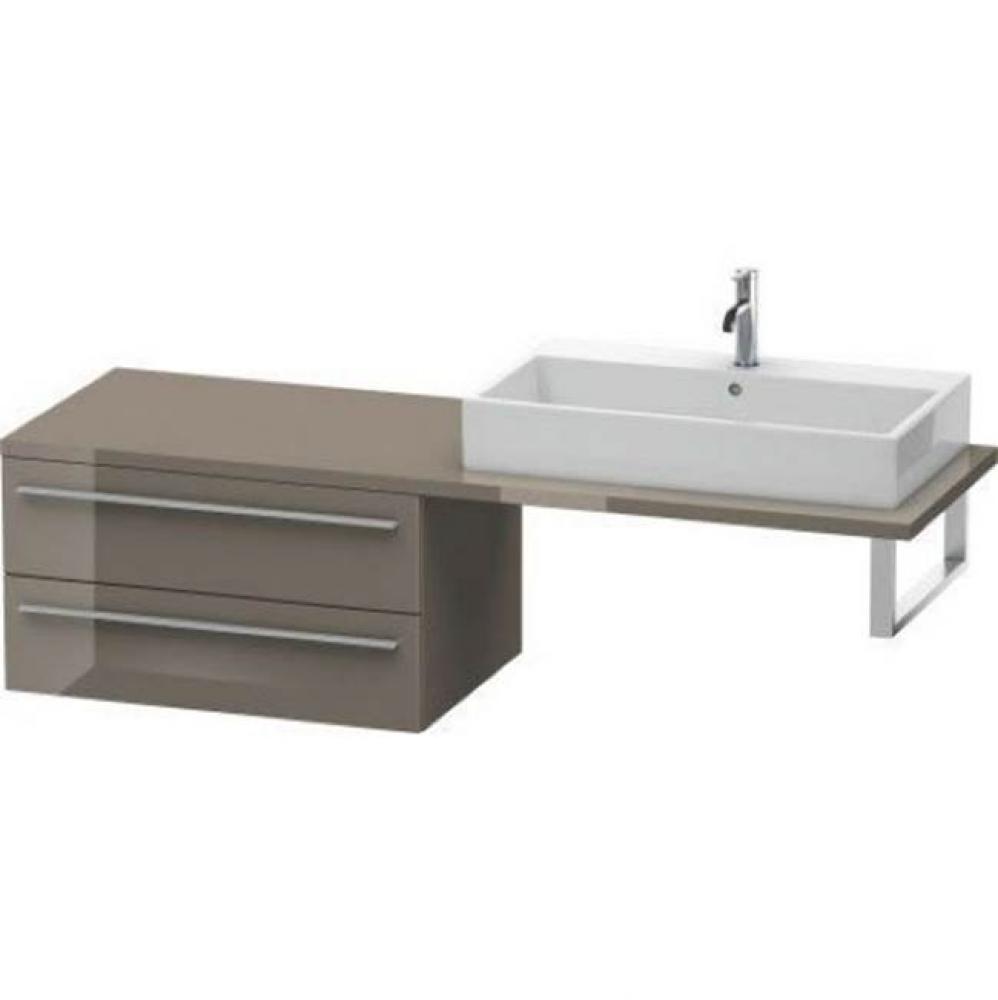 Duravit X-Large Vanity Unit for Console  Flannel Gray High Gloss