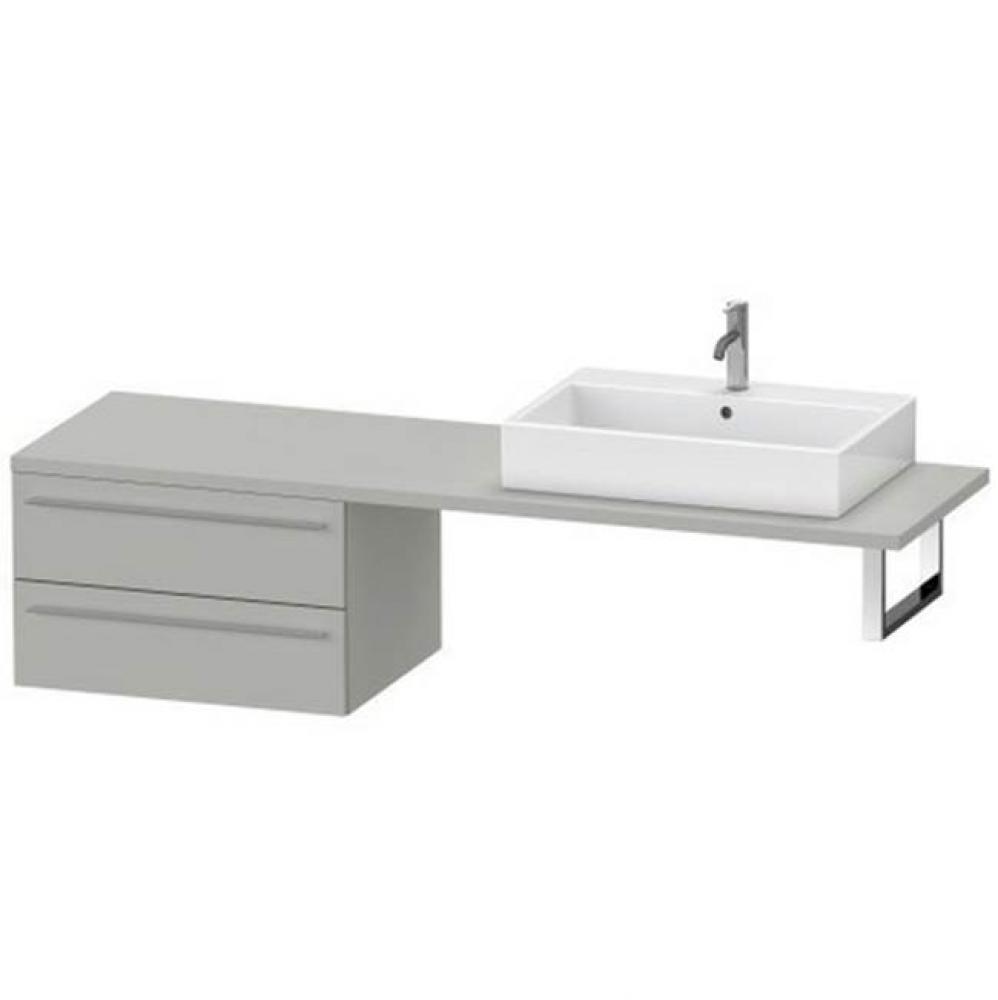 Duravit X-Large Vanity Unit for Console  Concrete Gray Matte