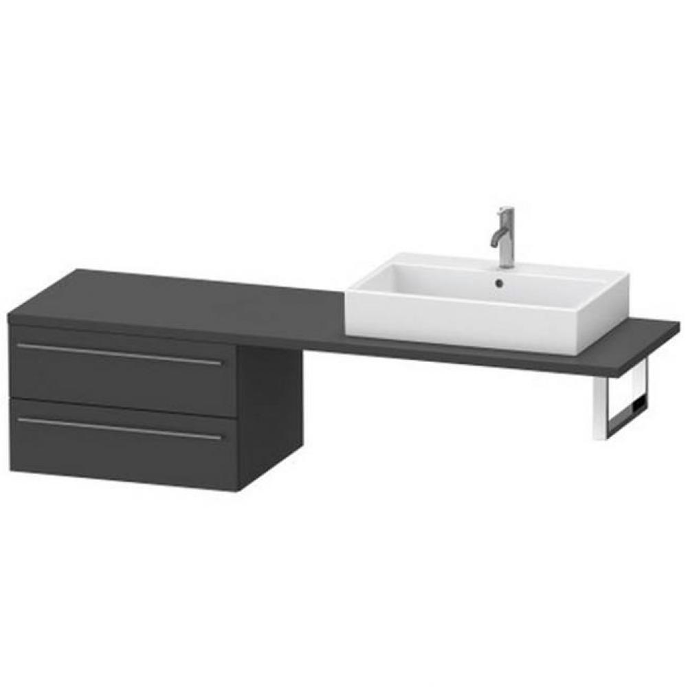 Duravit X-Large Vanity Unit for Console  Graphite Matte