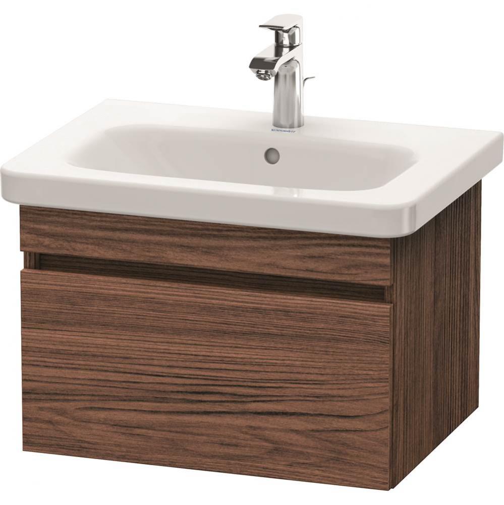 Duravit DuraStyle One Drawer Wall-Mount Vanity Unit Walnut Dark