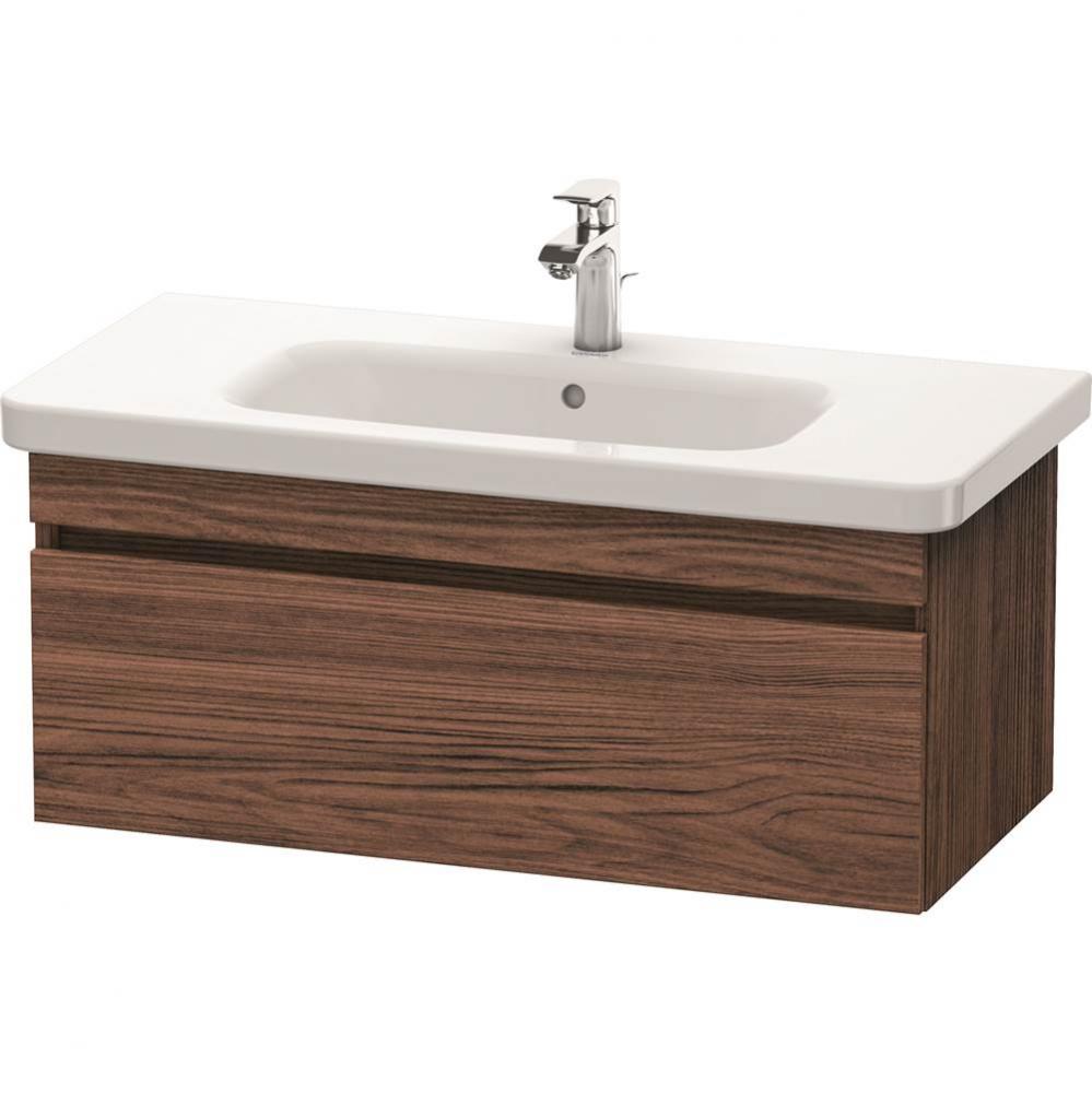 Duravit DuraStyle One Drawer Wall-Mount Vanity Unit Walnut Dark