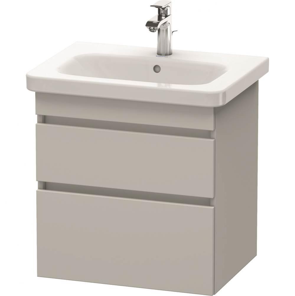 Duravit DuraStyle Two Drawer Wall-Mount Vanity Unit Concrete Gray