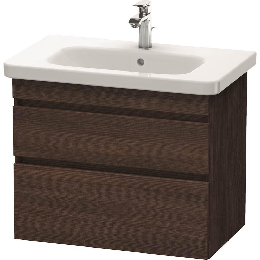 Duravit DuraStyle Two Drawer Wall-Mount Vanity Unit Chestnut Dark