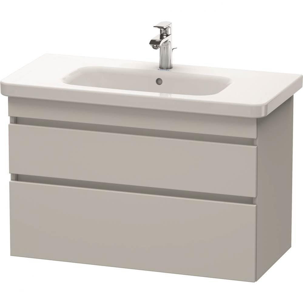 Duravit DuraStyle Two Drawer Wall-Mount Vanity Unit Concrete Gray