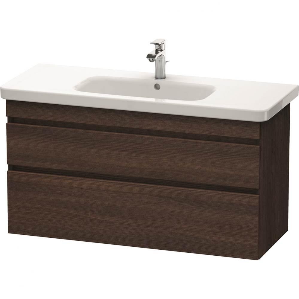 Duravit DuraStyle Two Drawer Wall-Mount Vanity Unit Chestnut Dark