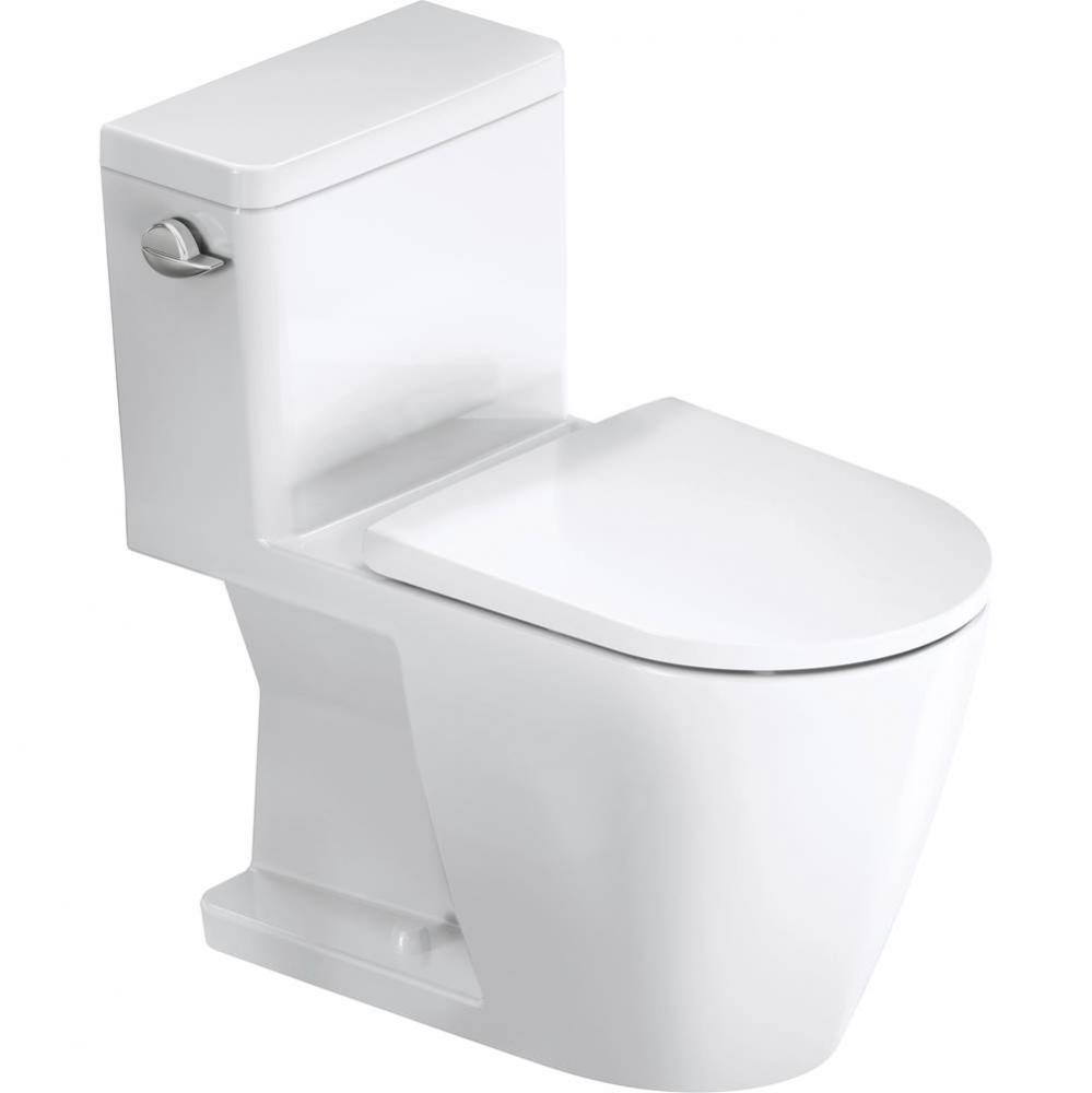 D-Neo One-Piece Toilet White, Left Hand Lever