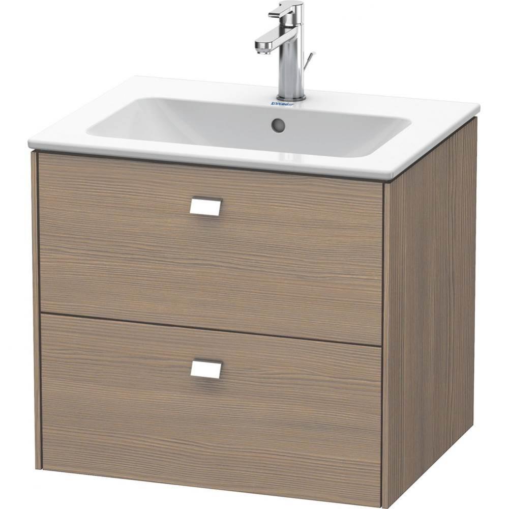 Brioso Two Drawer Wall-Mount Vanity Unit Oak Terra