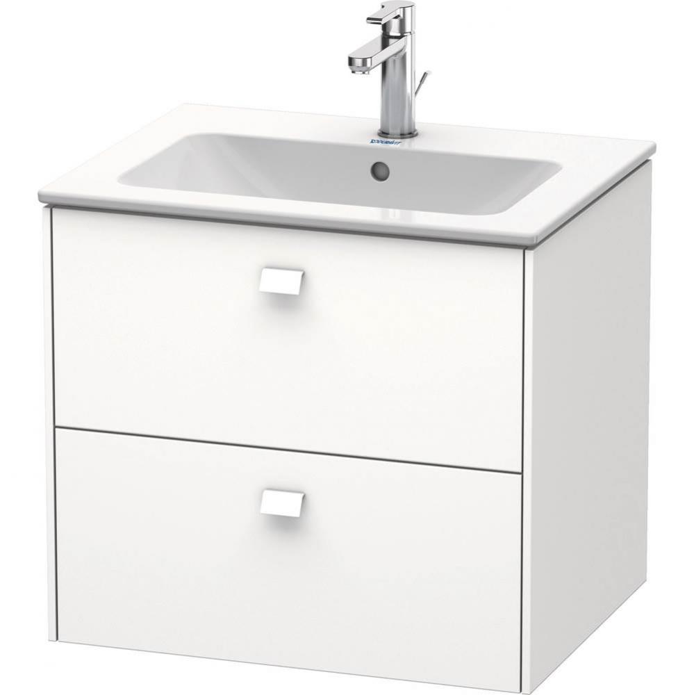 Brioso Two Drawer Wall-Mount Vanity Unit White