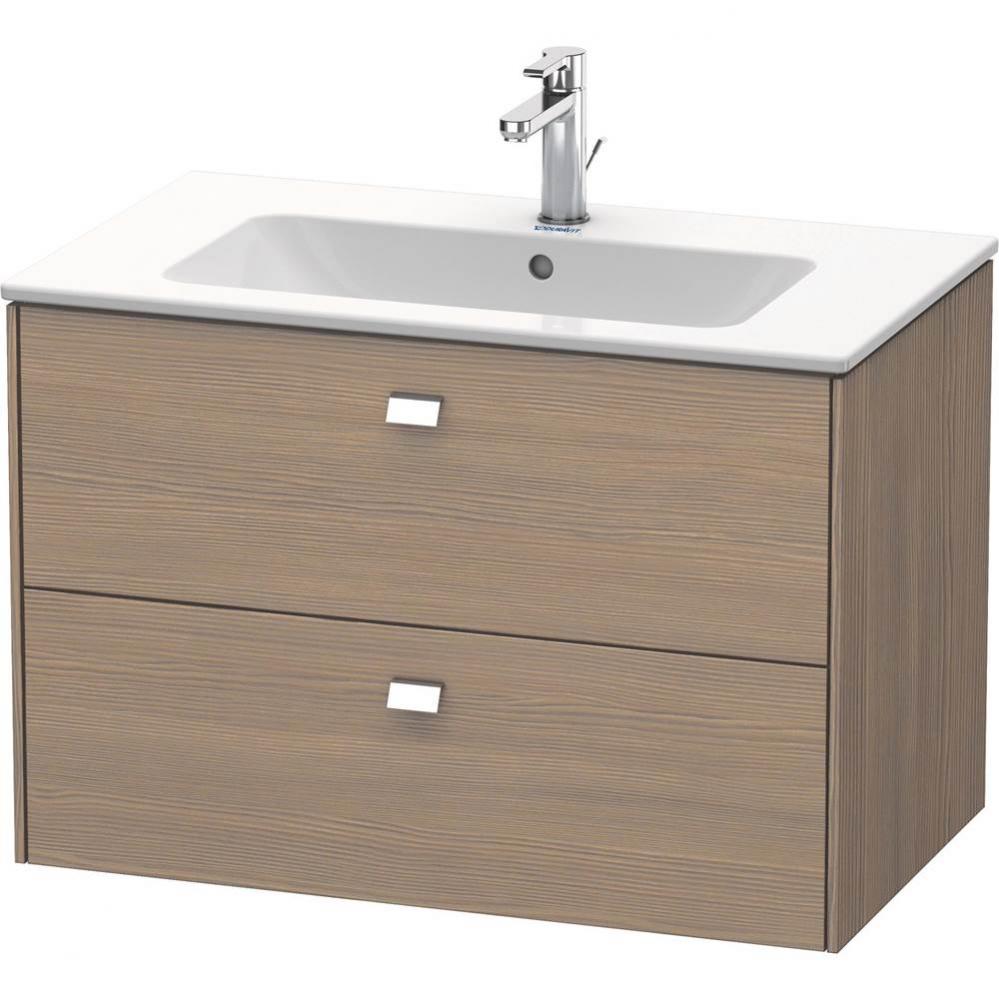 Brioso Two Drawer Wall-Mount Vanity Unit Oak Terra