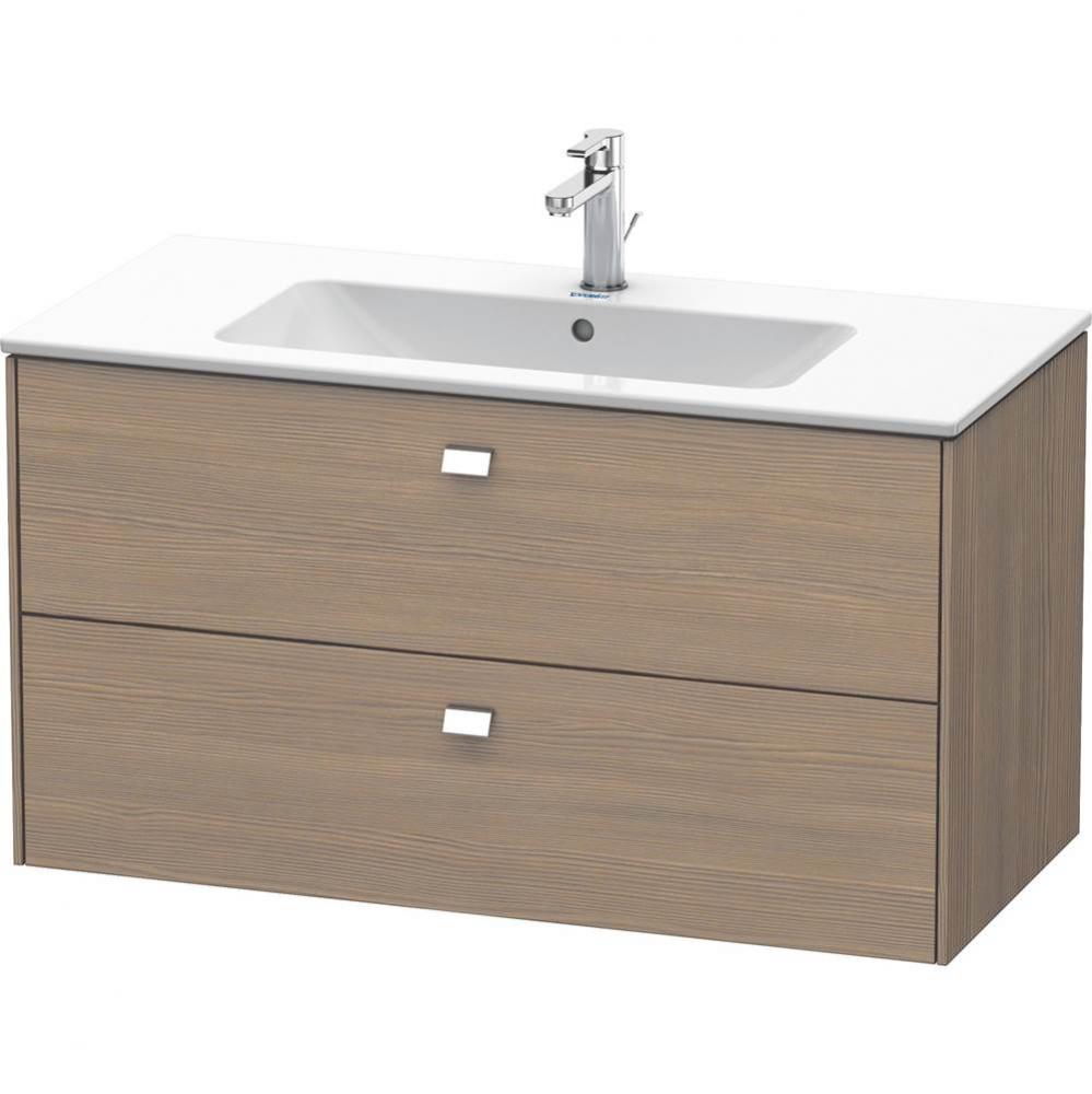 Brioso Two Drawer Wall-Mount Vanity Unit Oak Terra