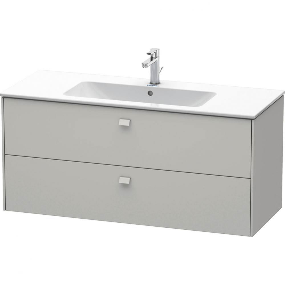 Brioso Two Drawer Wall-Mount Vanity Unit Concrete Gray