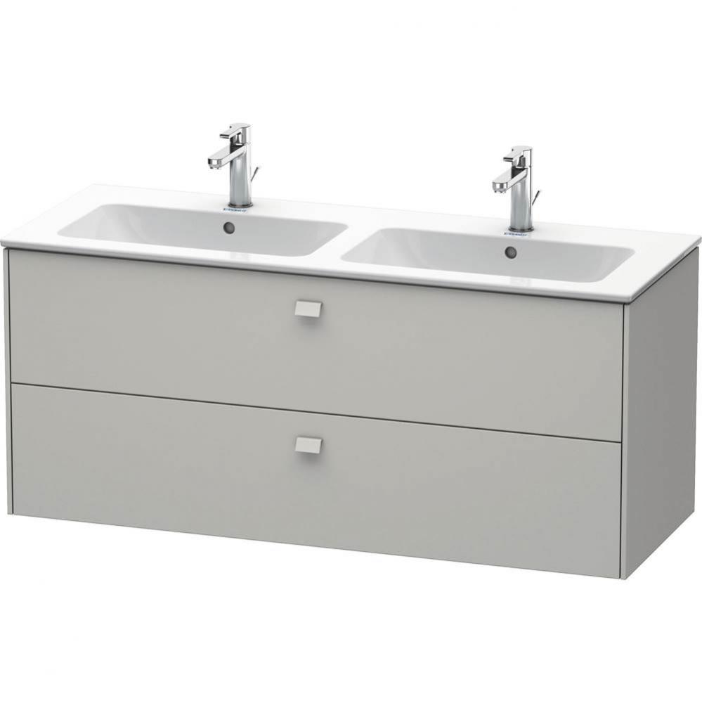 Brioso Two Drawer Wall-Mount Vanity Unit Concrete Gray