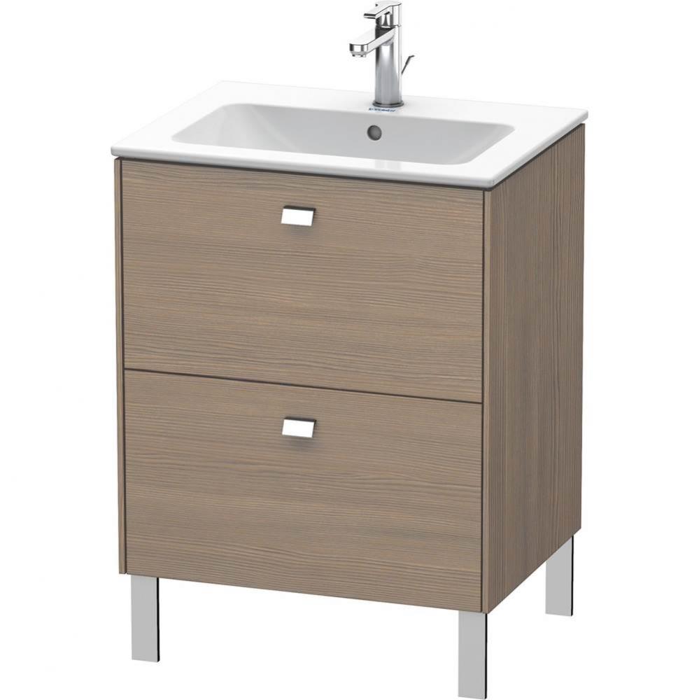 Brioso Two Drawer Floorstanding Vanity Unit Oak Terra