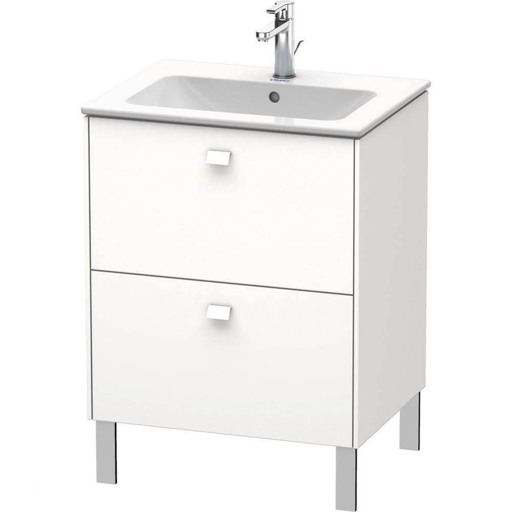 Brioso Two Drawer Floorstanding Vanity Unit White