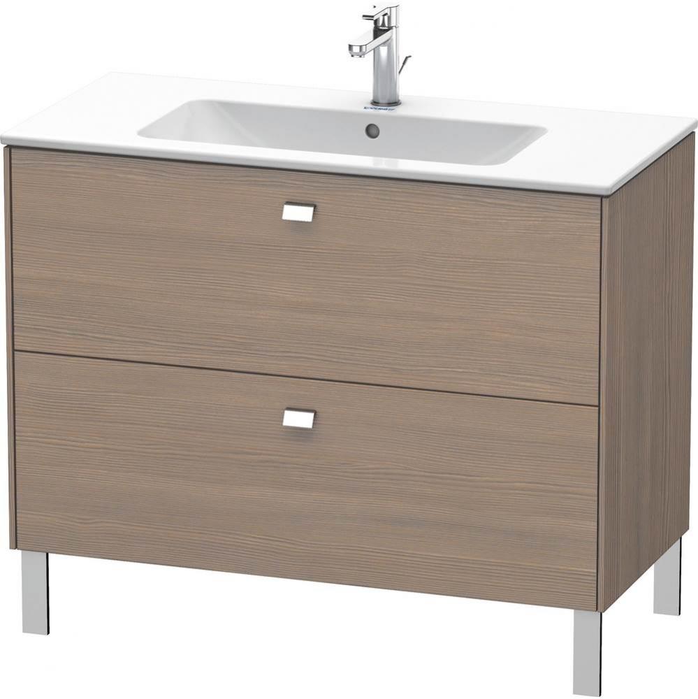 Brioso Two Drawer Floorstanding Vanity Unit Oak Terra