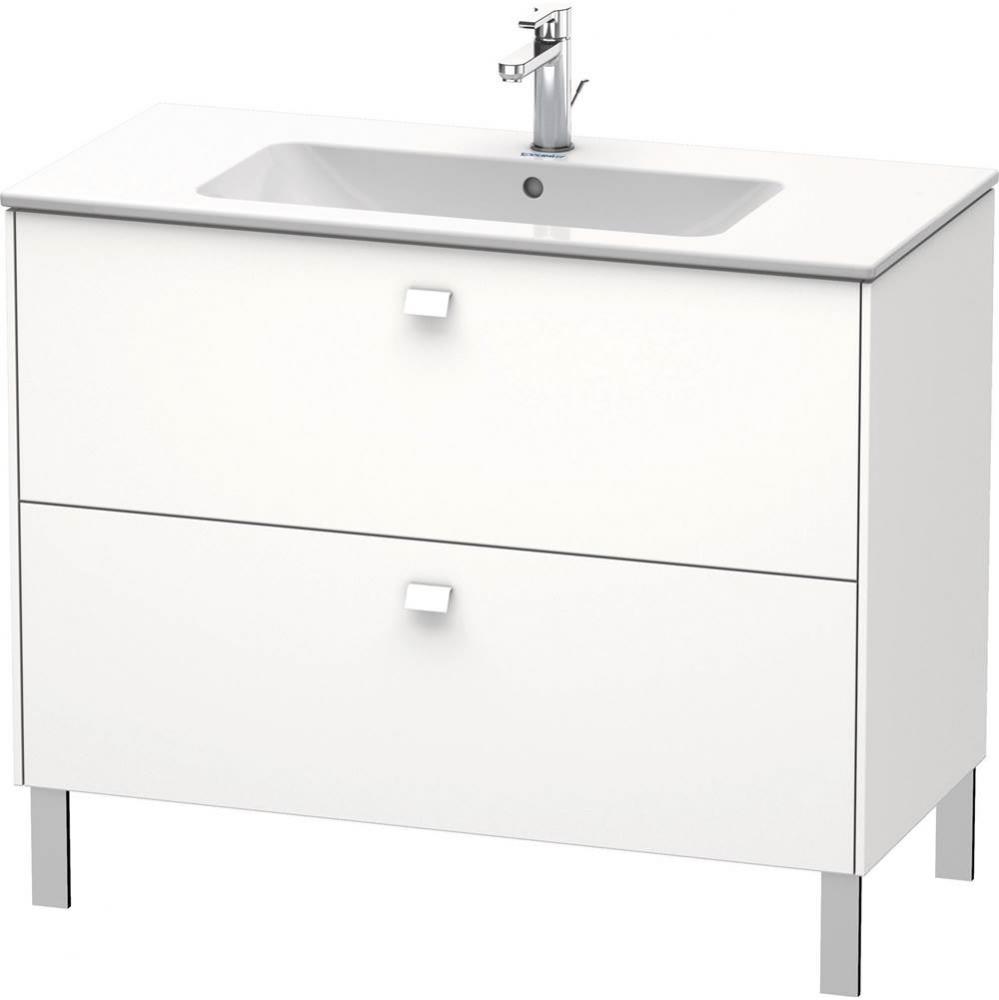 Brioso Two Drawer Floorstanding Vanity Unit White