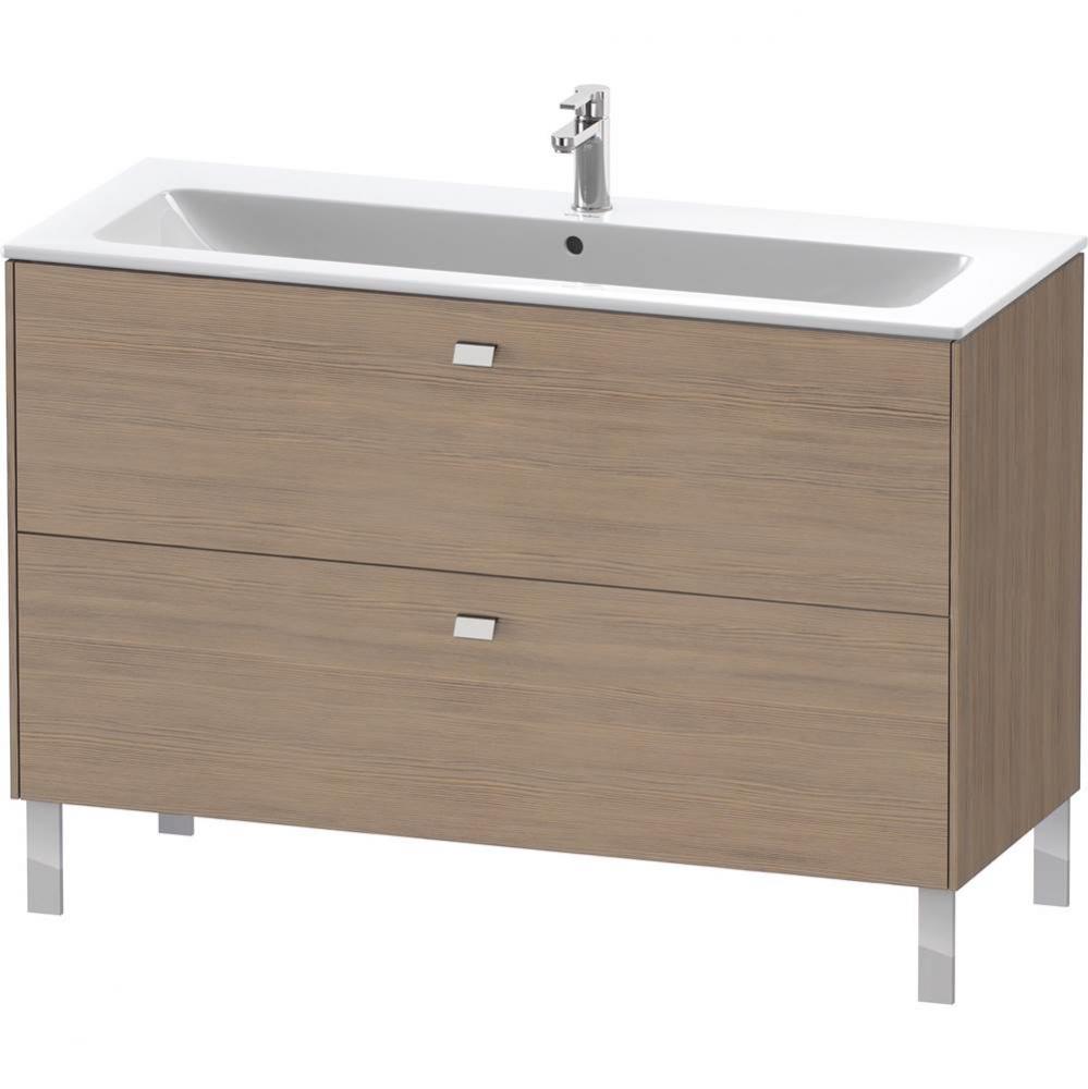 Brioso Two Drawer Floorstanding Vanity Unit Oak Terra