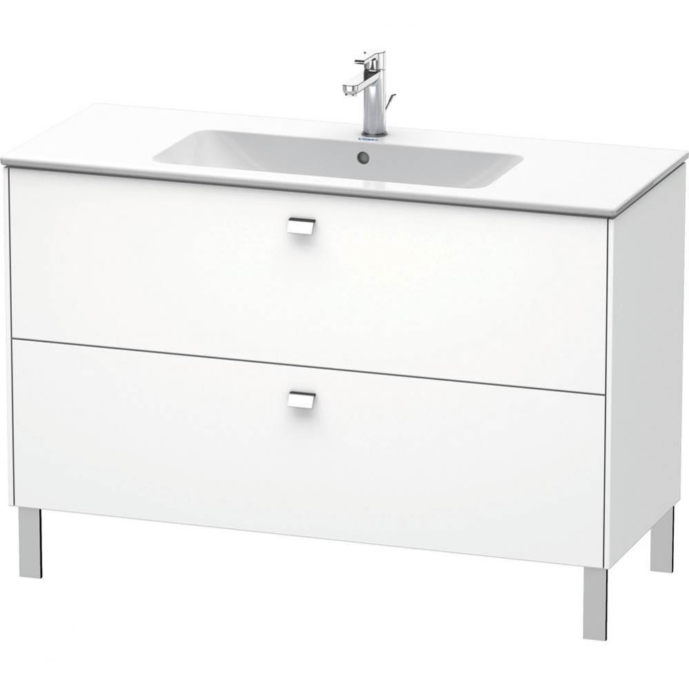 Brioso Two Drawer Floorstanding Vanity Unit White