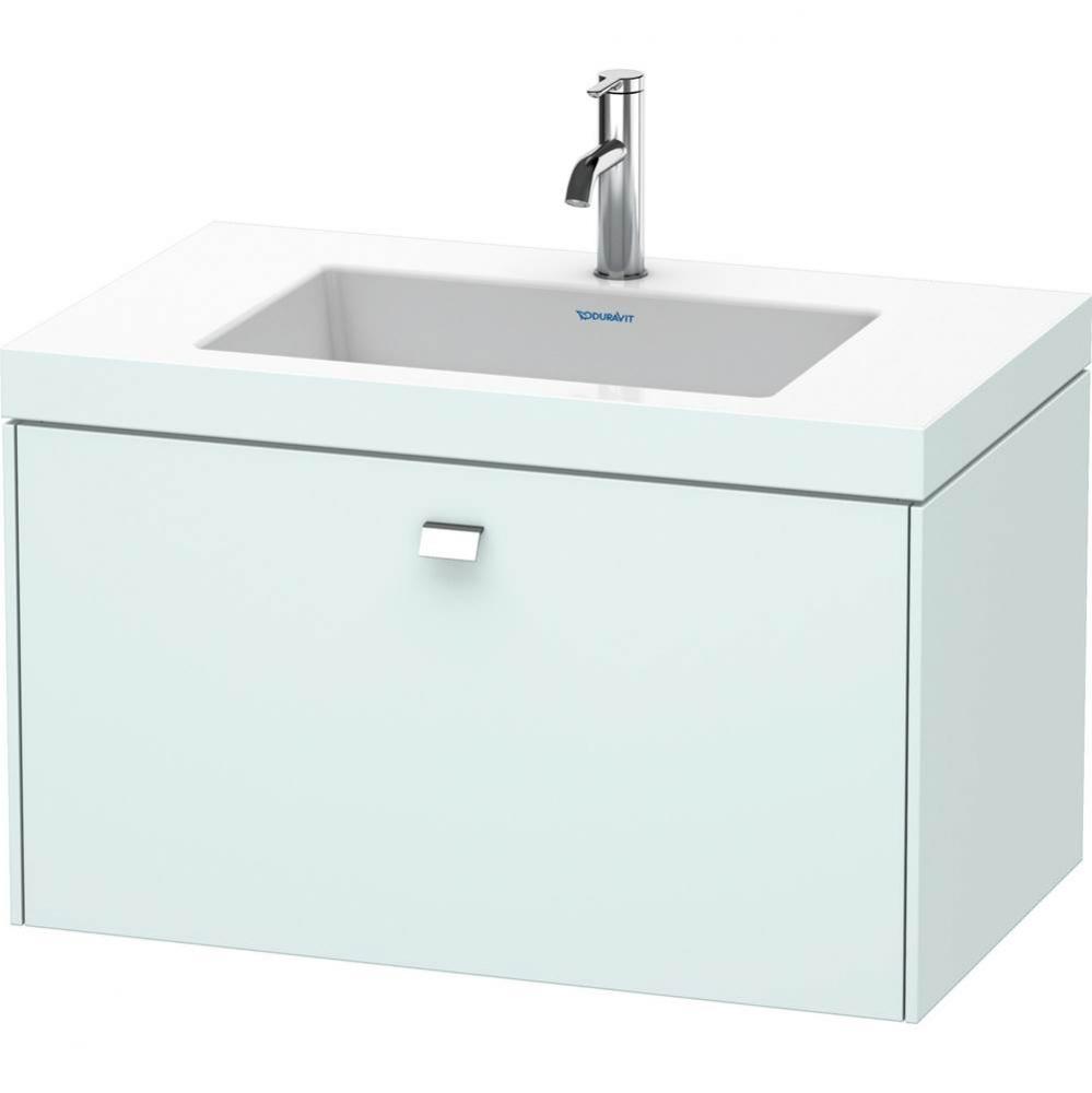 Duravit Brioso C-Bonded Wall-Mounted Vanity  Light Blue Matte