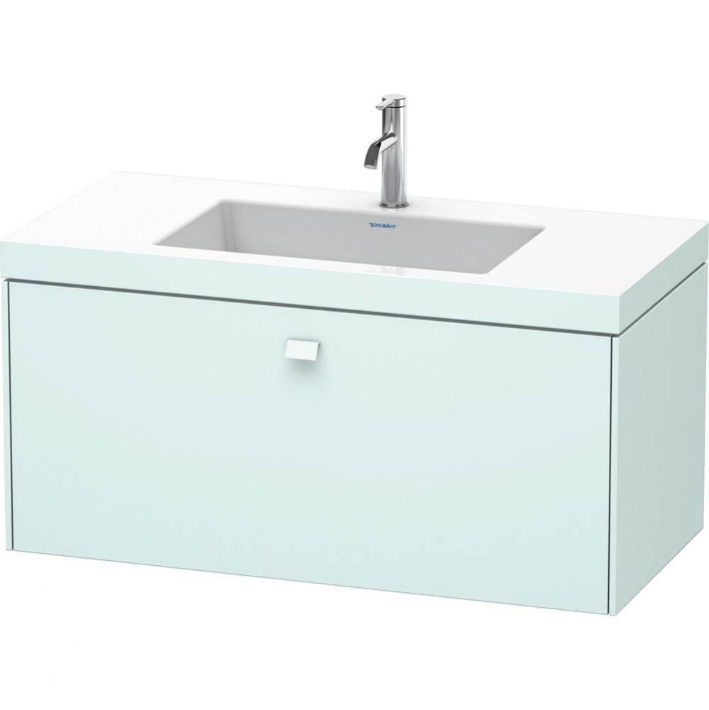 Duravit Brioso C-Bonded Wall-Mounted Vanity  Light Blue Matte