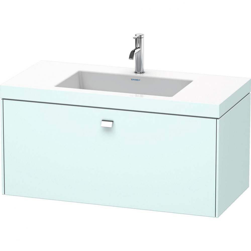 Duravit Brioso C-Bonded Wall-Mounted Vanity  Light Blue Matte